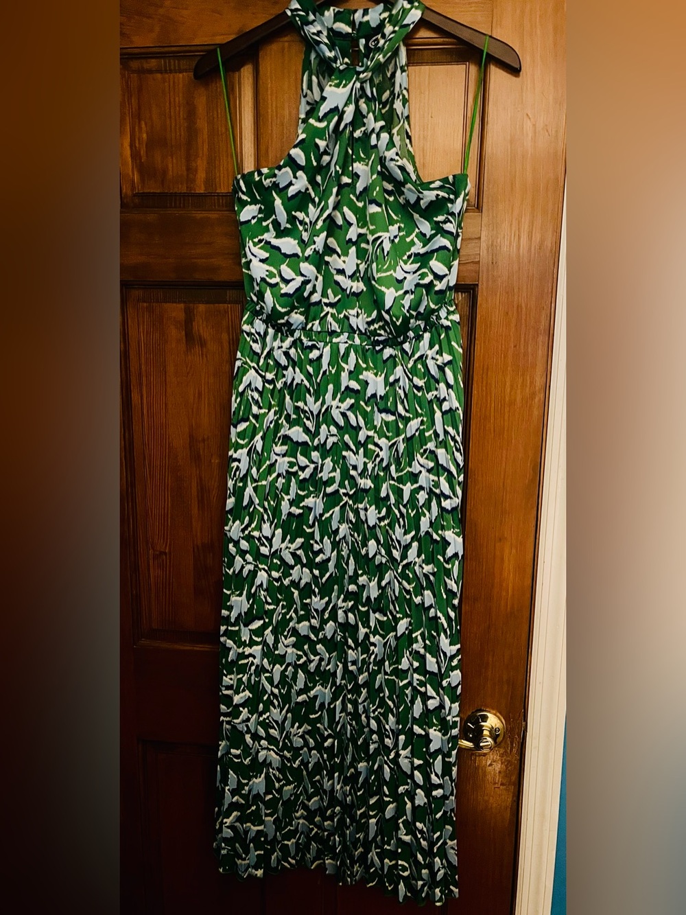 🌺 SCOOP Tropical Halter Maxi Dress | Resort Vacation Cruise Summer Dress Size S
